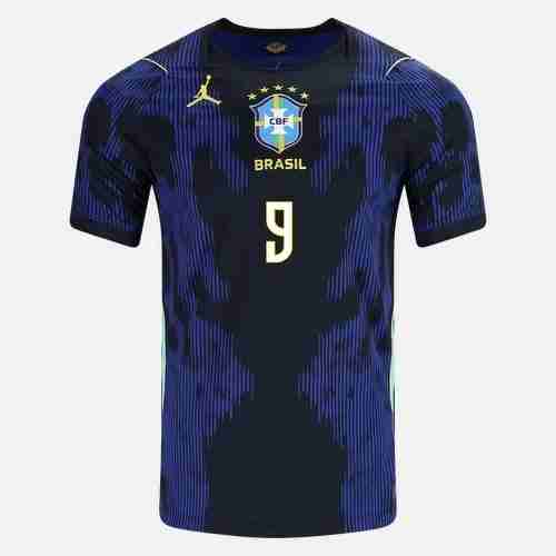 RONALDO NO.9 Maglia Calcio Brasile Away 2026 – Versione Giocatore_1 RONALDO NO.9 Maglia Calcio Brasile Away 2026 – Versione Giocatore_1
