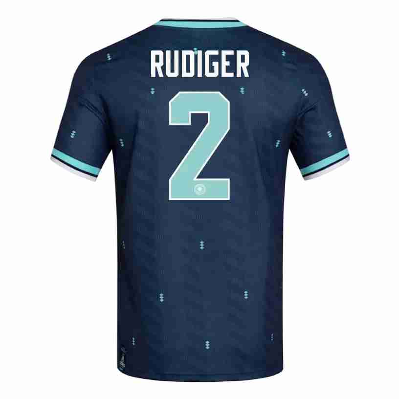 RUDIGER NO.2 Maglia Calcio Germania Away 2026 – Versione Giocatore RUDIGER NO.2 Maglia Calcio Germania Away 2026 – Versione Giocatore