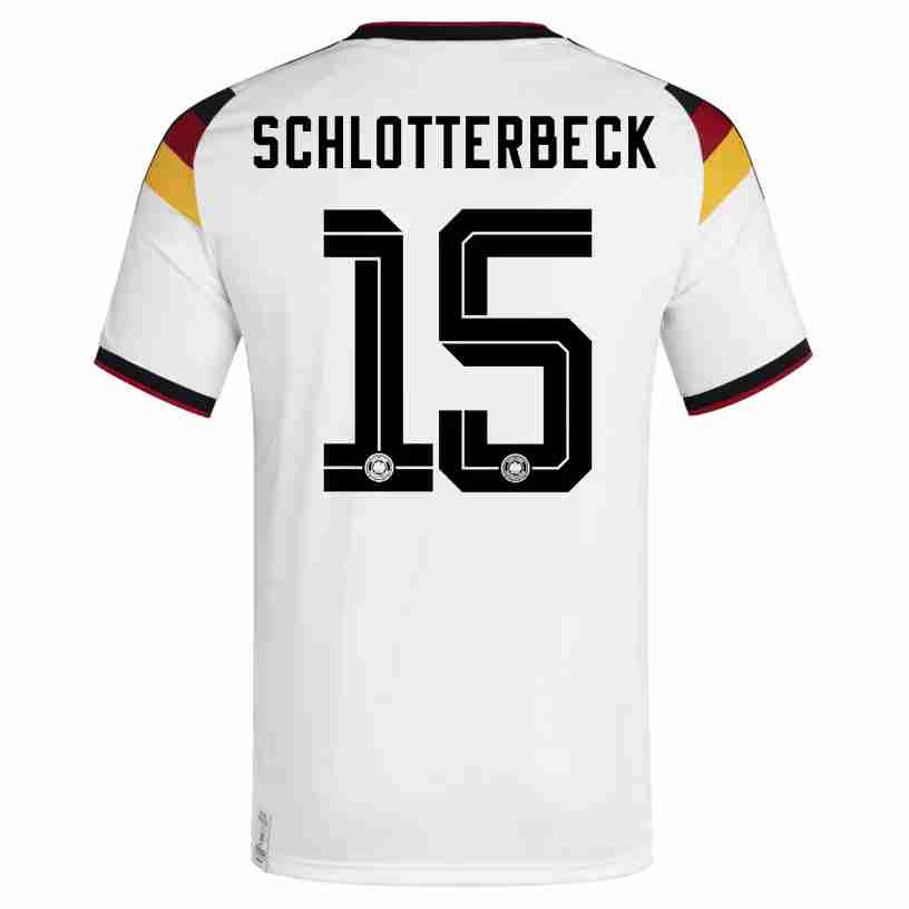 SCHLOTTERBECK NO.15 Maglia Calcio Germania Prima 2026 – Versione Giocatore SCHLOTTERBECK NO.15 Maglia Calcio Germania Prima 2026 – Versione Giocatore