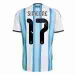 SIMEONE NO.17 Maglia Calcio Argentina Prima 2026 – Versione Giocatore