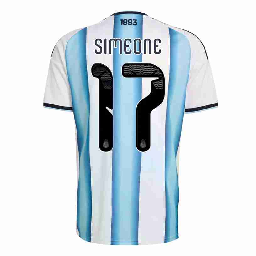 SIMEONE NO.17 Maglia Calcio Argentina Prima 2026 – Versione Giocatore SIMEONE NO.17 Maglia Calcio Argentina Prima 2026 – Versione Giocatore