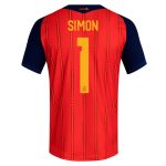 SIMON NO.1 Maglia Calcio Spagna Prima 2026 – Versione Giocatore
