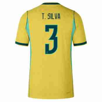 T. SILVA NO.3 Maglia Calcio Brasile Prima 2026 – Versione Giocatore
