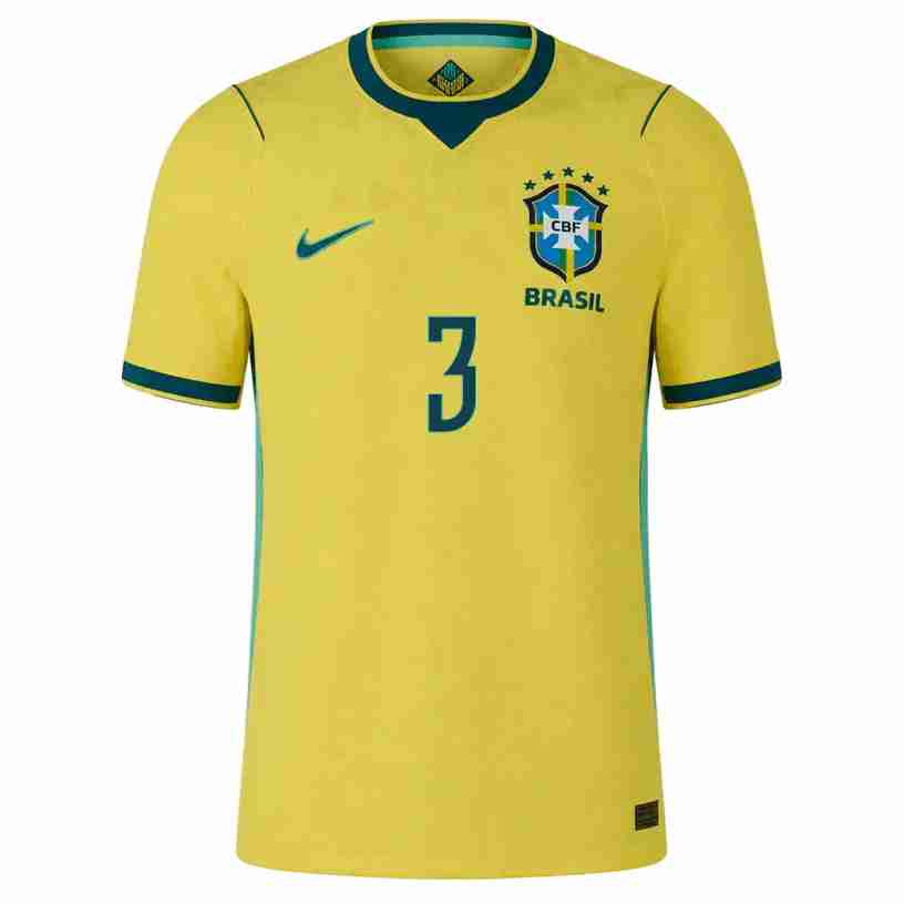 T. SILVA NO.3 Maglia Calcio Brasile Prima 2026 – Versione Giocatore_1 T. SILVA NO.3 Maglia Calcio Brasile Prima 2026 – Versione Giocatore_1