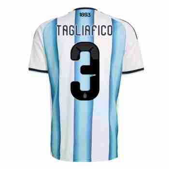 TAGLIAFICO NO.3 Maglia Calcio Argentina Prima 2026 – Versione Giocatore