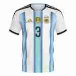 TAGLIAFICO NO.3 Maglia Calcio Argentina Prima 2026 – Versione Giocatore