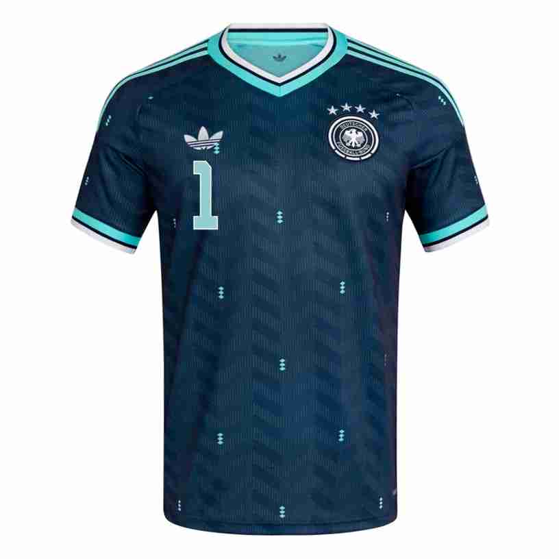 TER STEGEN NO.1 Maglia Calcio Germania Away 2026 – Versione Giocatore_1 TER STEGEN NO.1 Maglia Calcio Germania Away 2026 – Versione Giocatore_1