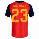 UNAI LOPEZ NO.23 Maglia Calcio Spagna Prima 2026 – Versione Giocatore