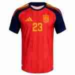 UNAI LOPEZ NO.23 Maglia Calcio Spagna Prima 2026 – Versione Giocatore