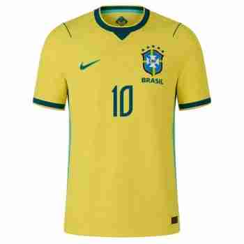 VINI JR. NO.10 Maglia Calcio Brasile Prima 2026 – Versione Giocatore_1