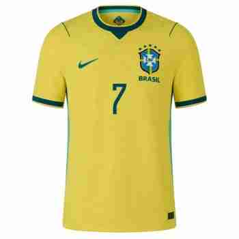 VINI JR. NO.7 Maglia Calcio Brasile Prima 2026 – Versione Giocatore_1