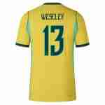 WESLEY NO.13 Maglia Calcio Brasile Prima 2026 – Versione Giocatore